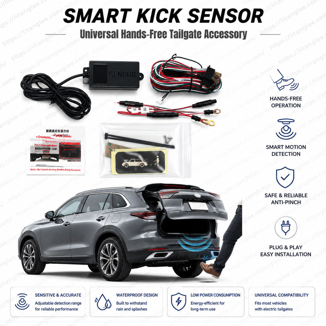 How to Retrofit & Choose the Right Hands-Free Foot Sensor for Your Electric Power Tailgate