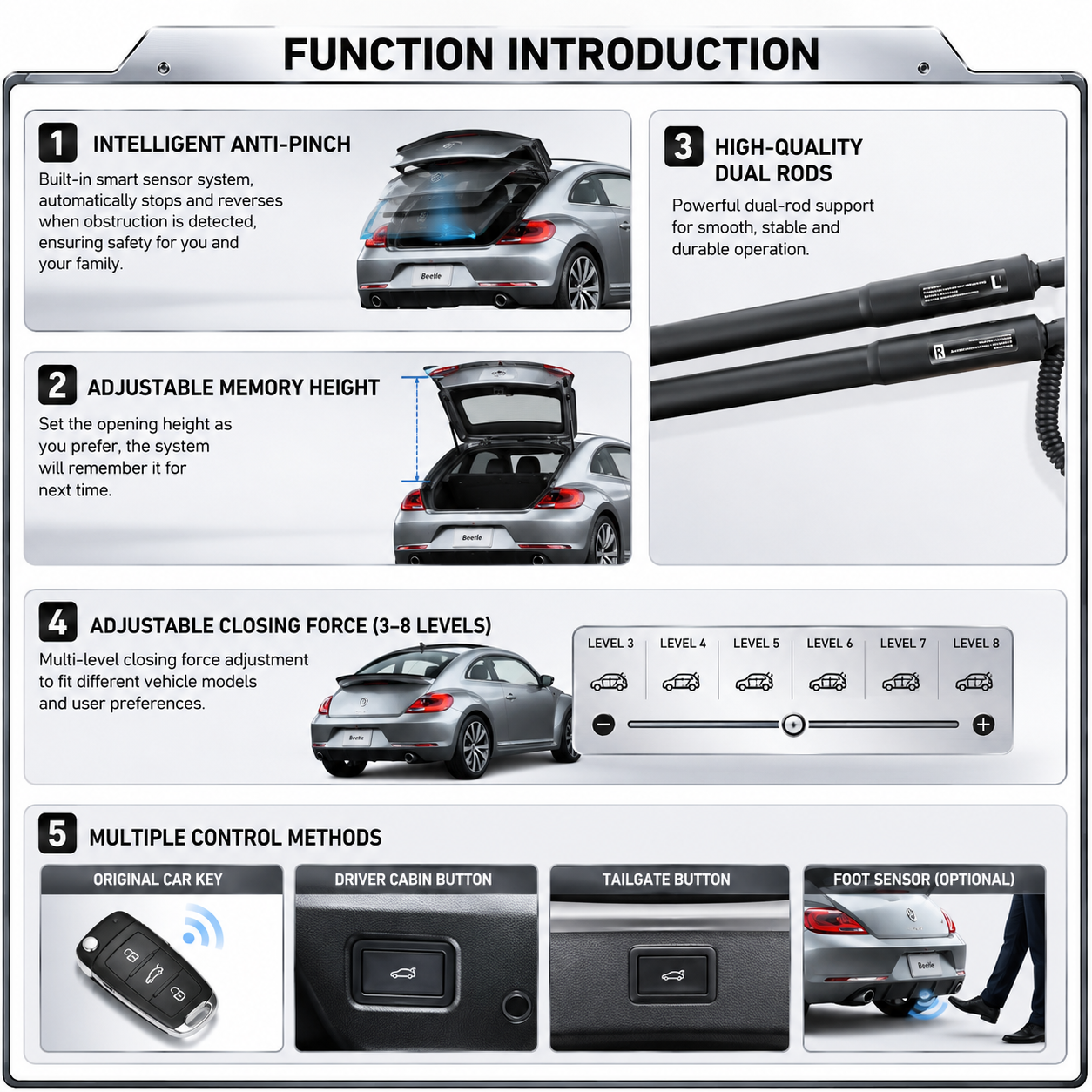Electric Power Tailgate Lift for Suzuki e-Vitara (2025-Now) | First Suzuki EV Smart Trunk Upgrade | CE & FCC Certified