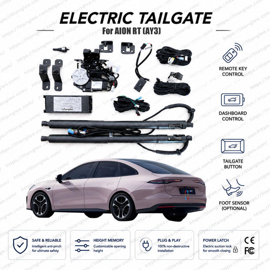 For AION RT (AY3) 2025+ Smart Power Tailgate Lift Kit by LiTanglee® | Electric Trunk Opener with Soft Close | Sedan-Specific Precision Design | Native CAN-Bus Integrated | Non-Destructive Plug-and-Play Installation
