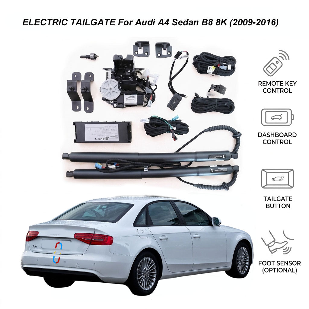 Elektrische Heckklappe für Audi A4 / S4 / RS4 Limousine B8 8K (2009-2016) | Audi A4 Smart Trunk Opener | CE- & FCC-zertifiziert