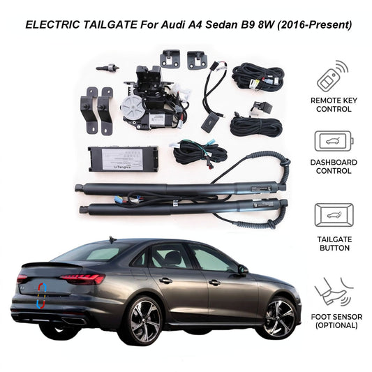 Elektrische Heckklappe für Audi A4 / S4 / RS4 Limousine B9 8W (2016-Heute) | Audi A4 Intelligente Kofferraumöffnung | CE & FCC zertifiziert