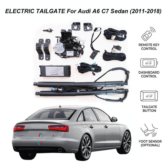 Elektrische Heckklappenöffnung für Audi A6 C7 Limousine (2011-2018) | Audi A6 4G Intelligenter Kofferraumöffner | CE- & FCC-zertifiziert