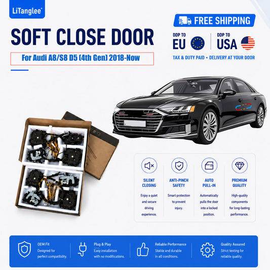 For Audi A8/S8 D5 (4th Gen) 2018-Now Premium Electric Suction Door Kit (Soft Close)
