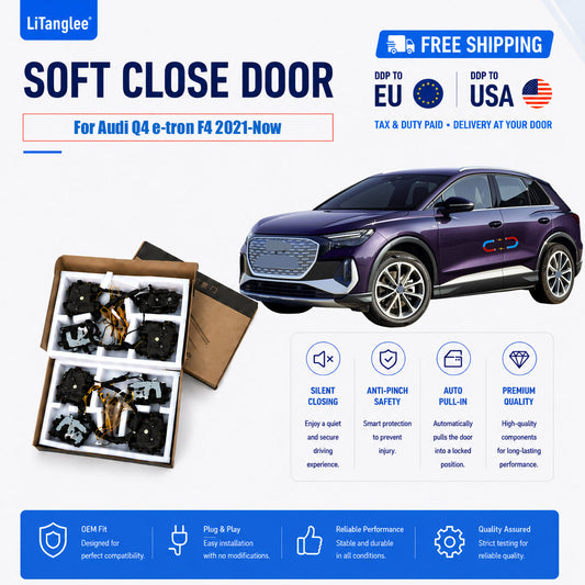 For Audi Q4 e-tron F4 (2021-Present) Premium Electric Soft Close Door Kit | Plug & Play