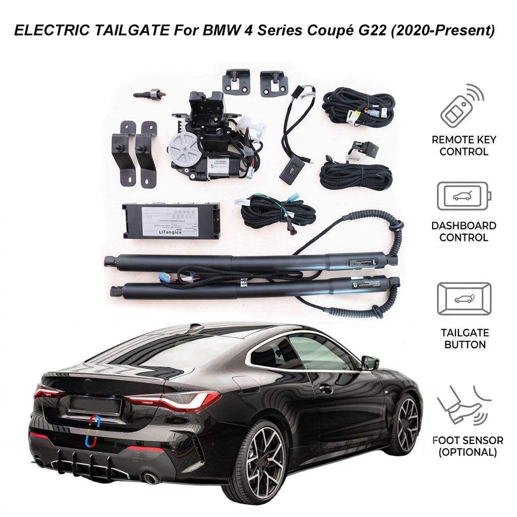 Elektrische Heckklappenöffnung für BMW 4er 2-Türer Coupé G22 (ab 2020) | BMW Smart Trunk Opener | CE & FCC zertifiziert