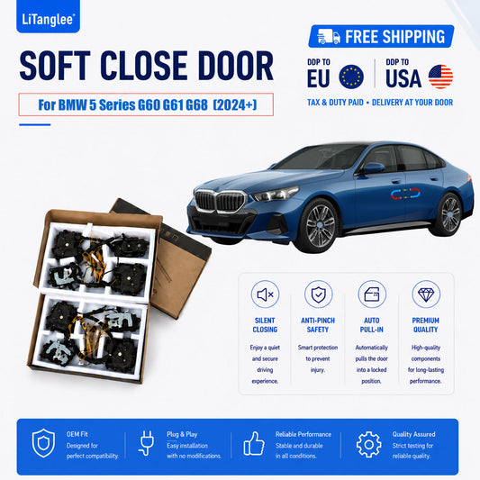 For BMW 5 Series G60 G61 G68 Soft Close Door Kit 2024+ | LiTanglee Automatic Vacuum Suction Doors