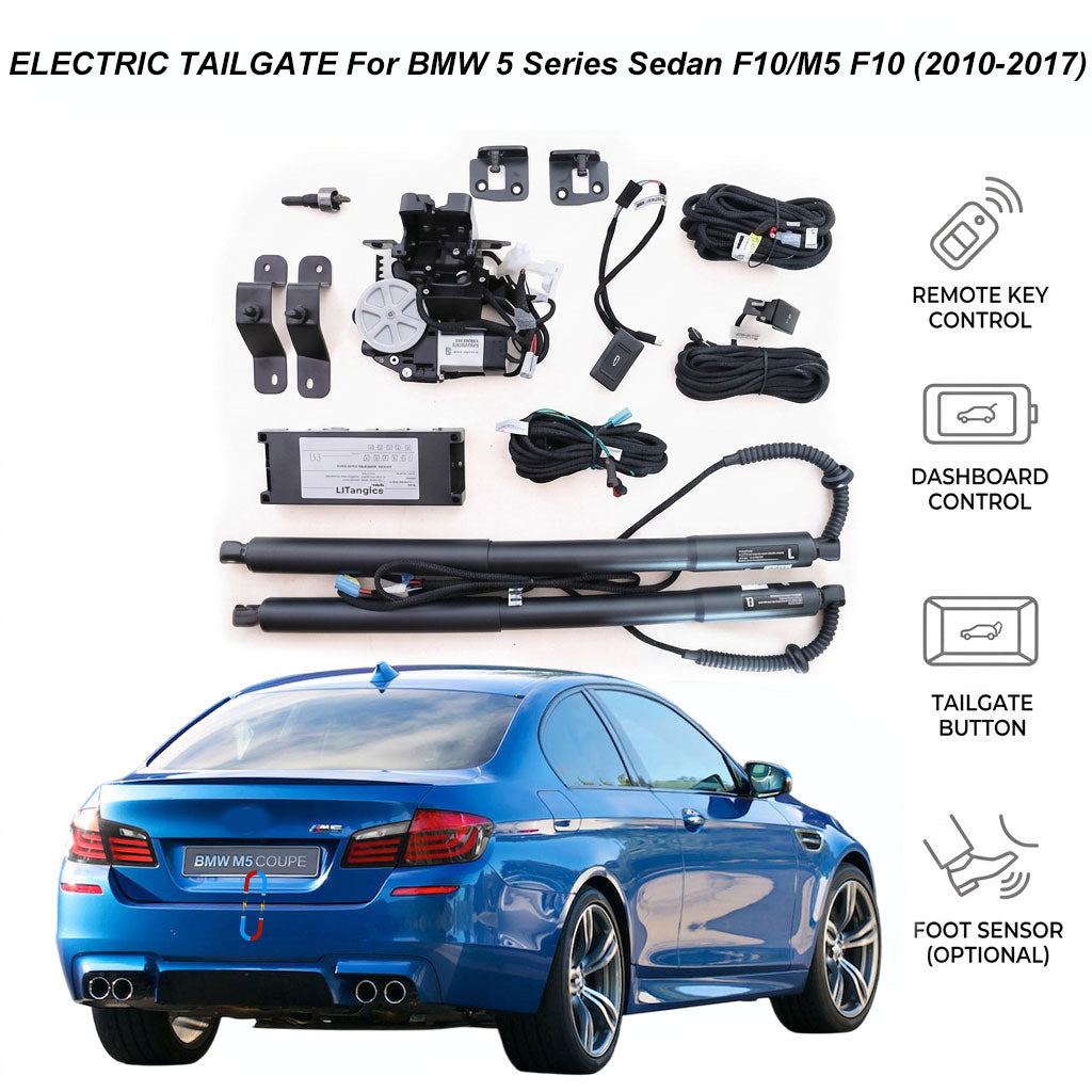 Elektrische Heckklappe für BMW 5er Limousine F10 / M5 F10 (2010-2017) | BMW Smart Trunk Opener | CE & FCC zertifiziert
