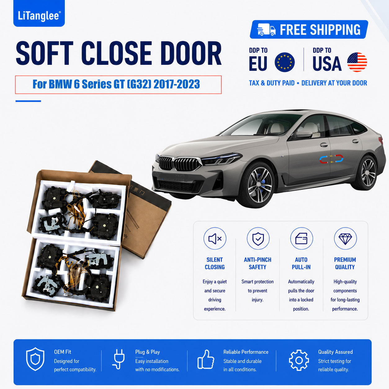 For BMW 6 Series GT (G32) Premium Soft-Close Electric Suction Doors (LHD & RHD)