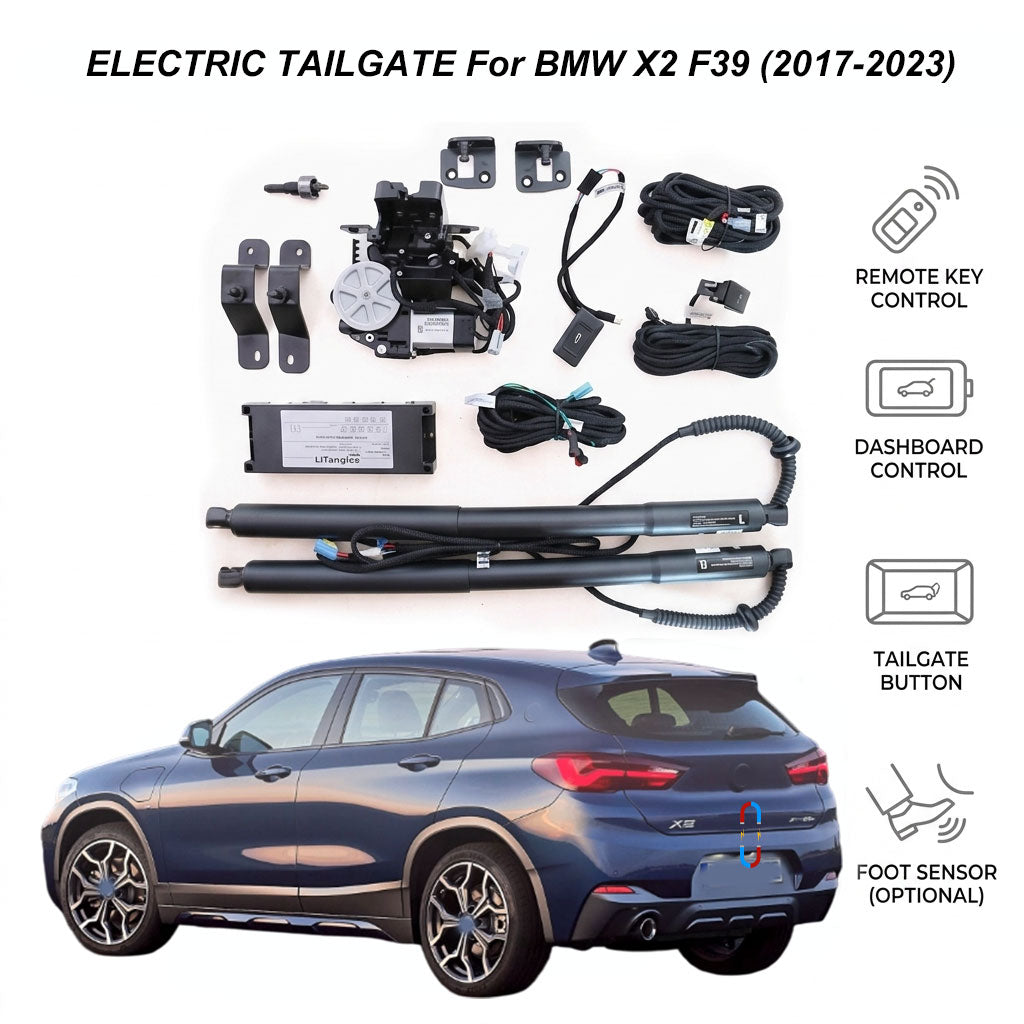 Portón Trasero Eléctrico para BMW X2 F39 (2017-2023) | Apertura Inteligente de Maletero para BMW X2 | Certificado CE y FCC