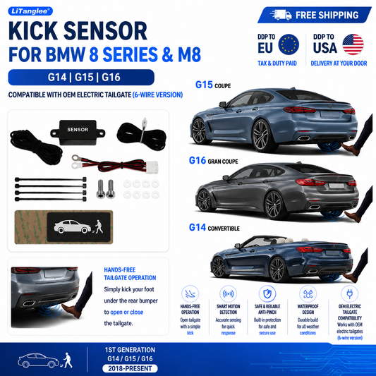 For BMW 8 Series M8 G14 G15 G16 OEM Electric Power Tailgate Smart Hands-Free Kick Sensor – Foot-Activated Trunk Opening & Closing System
