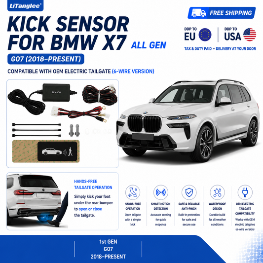 For BMW X7 G07 OEM Electric Power Tailgate Smart Hands-Free Kick Sensor – Foot-Activated Trunk Opening & Closing System