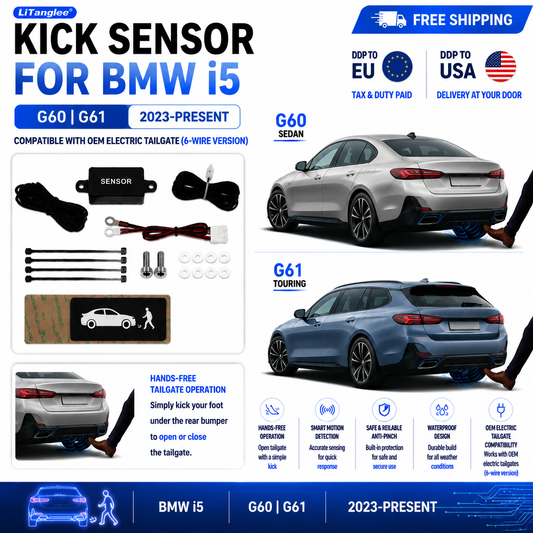 For BMW i5 G60 G61 OEM Electric Power Tailgate Smart Hands-Free Kick Sensor – Foot-Activated Trunk Opening & Closing System