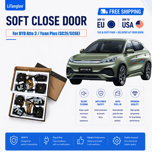 For BYD Atto 3 / Yuan Plus (SC2E/SC6E) Premium 4-Door Electric Soft Close Upgrade Kit