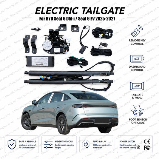 For BYD Seal 6 DM-i / Seal 6 EV 2025-2027 Smart Power Trunk Lift Kit | Electric Trunk Opener | Full Digital Bus Integration | Precision-Fit Actuators | Non-Destructive Installation