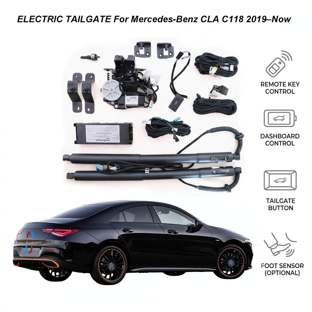 Portón trasero eléctrico para Mercedes-Benz CLA-Class C118 (2019-Actual) | Apertura inteligente del maletero | Certificación CE y FCC de grado automotriz