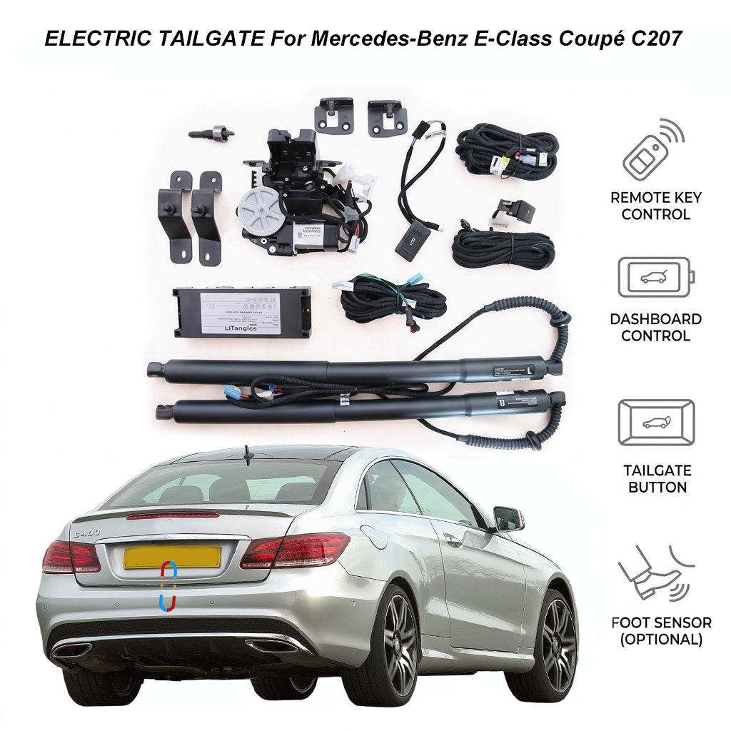Electric Power Tailgate Lift for Mercedes-Benz E-Class Coupé C207 (2009-2017) | MB Smart Trunk Opener | CE & FCC Certified