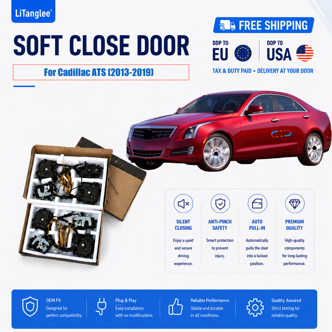For Cadillac ATS (2013-2019) Premium Electric Suction Door Kit