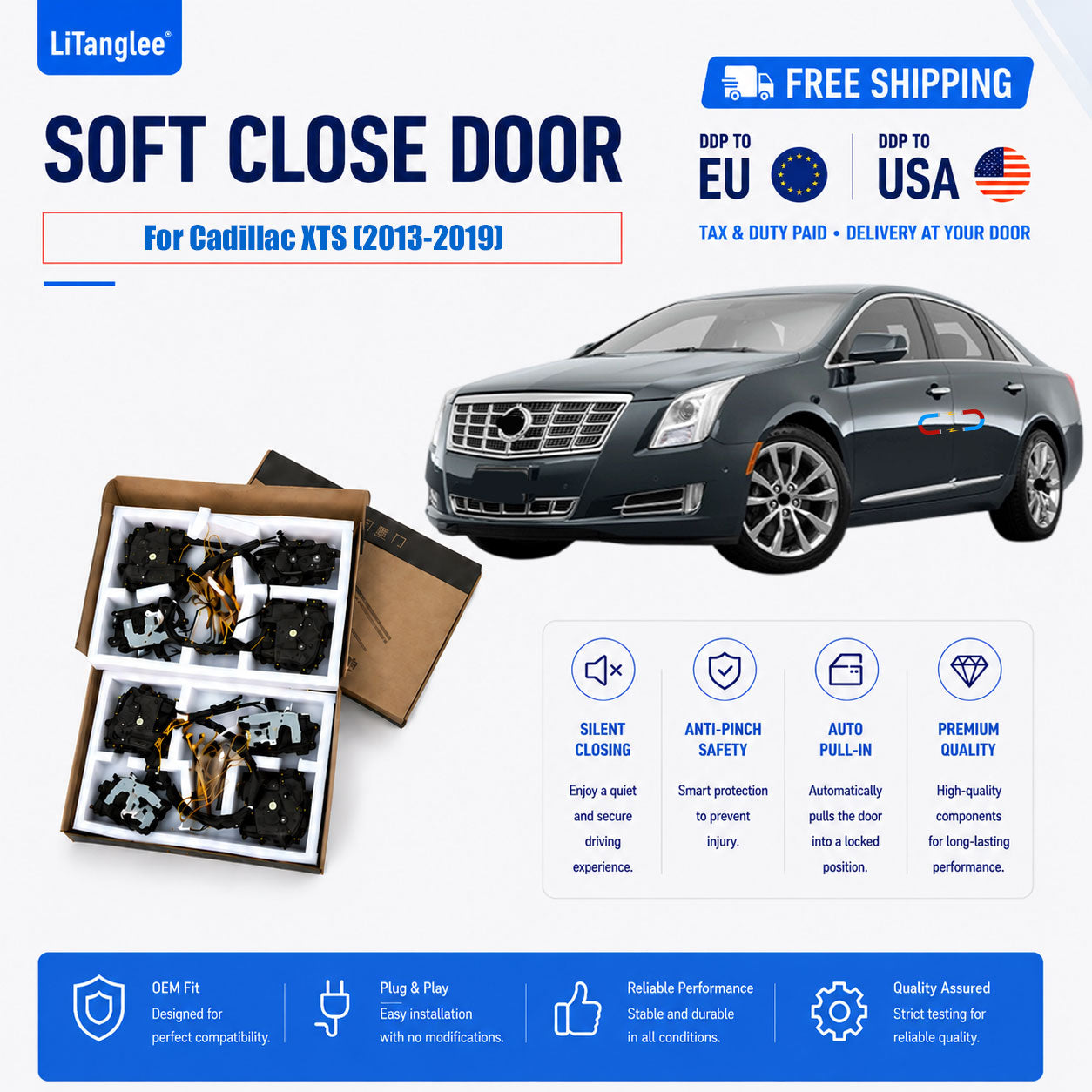 For Cadillac XTS (2013-2019) Premium Electric Suction Door Kit