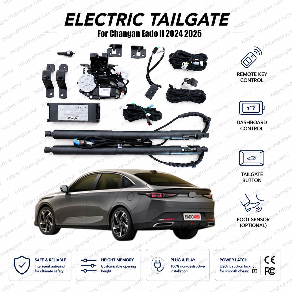For Changan Eado II 2nd GenerationElectric Power Tailgate Lift Kit | Automatic Trunk Opener with Soft Close