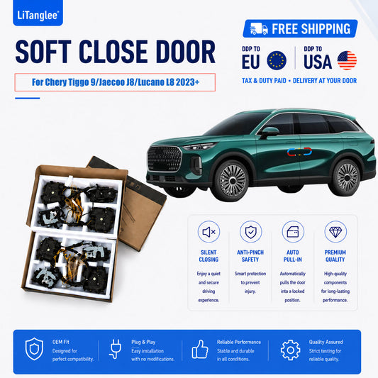 For Chery Tiggo 9 / Jaecoo J8 / Fulwin T10 / Lucano L8 Electric Soft Close Door Upgrade Kit For LiTanglee