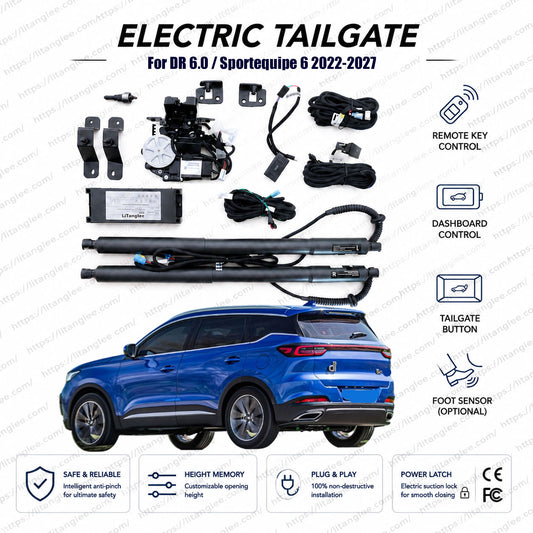 For DR 6.0 / Sportequipe 6 2022-2027 Smart Power Tailgate Lift Kit | Electric Trunk Opener | Dual Electric Struts | OEM Fit