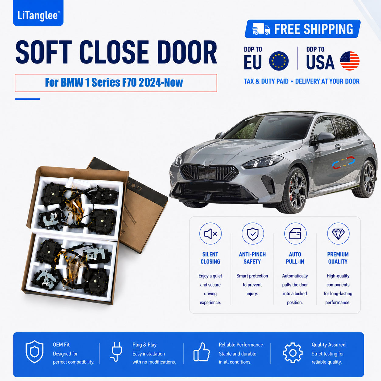 For BMW 1 Series (F70) Premium Soft-Close Electric Suction Doors (LHD & RHD)
