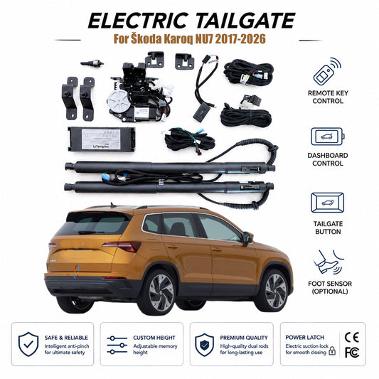 For Škoda Karoq NU7 2017-2026 Automatic Power Tailgate Lift Kit | Electric Trunk Opener | Ultra-Silent | OEM Fit & CE Certified