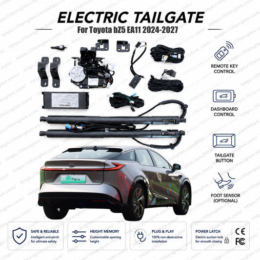 Für Toyota bZ5 EA11 2024-2027 Automatisches elektrisches Heckklappen-Liftsystem | Elektrischer Fastback-Kofferraumöffner | Ultraleise | OEM-Passform & CE-zertifiziert