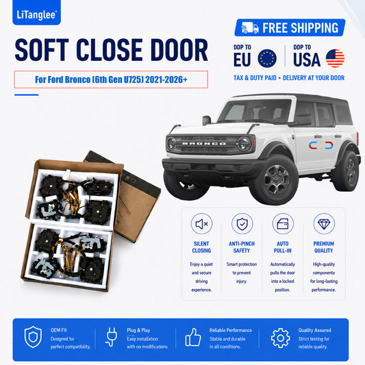 For Ford Bronco (6th Gen U725) (2021-2026+) Electric Soft Close Door Upgrade Kit | LiTanglee
