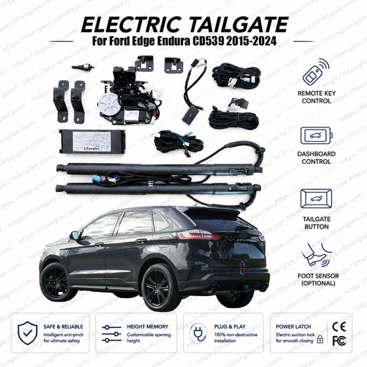 For Ford Edge / Ford Endura CD539 2015-2024 Smart Power Tailgate Lift Kit by LiTanglee® | Smart Electric Trunk Opener | Fits Edge SE, SEL, ST-Line, Endura Trend | Dual Struts | CE Certified