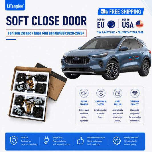 For Ford Escape / Kuga (4th Gen CX430) (2020-2026+) Electric Soft Close Door Upgrade Kit | LiTanglee