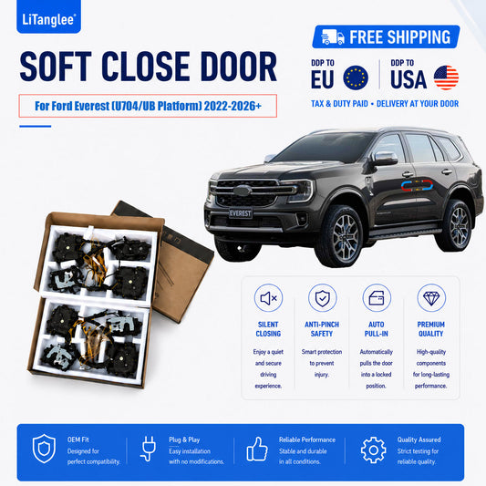 For Ford Everest (U704/UB Platform) (2022-2026+) Electric Soft Close Door Upgrade Kit | LiTanglee