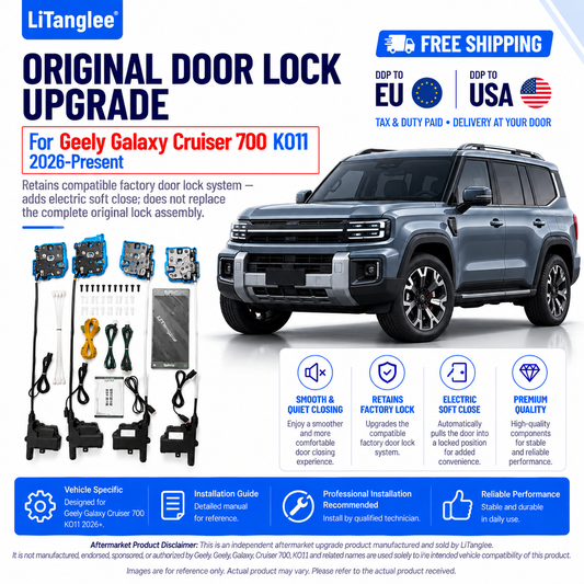 For Geely Galaxy Cruiser 700 KO11 2026-Present Electric Soft Close Door Kit Original Door Lock Retained Automatic Door Closing System