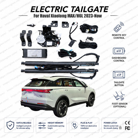 For Haval Xiaolong MAX (Hi4) / H6L 2023-2026 Smart Power Tailgate Lift Kit by LiTanglee® | Electric Trunk Opener with Soft Close | Hi4 System-Compatible | Heavy-Duty Actuators | Non-Destructive Installation