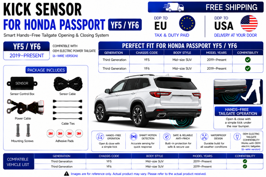 For Honda Passport YF5 YF6 OEM Electric Power Tailgate Smart Hands-Free Kick Sensor – Foot-Activated Tailgate Opening & Closing System