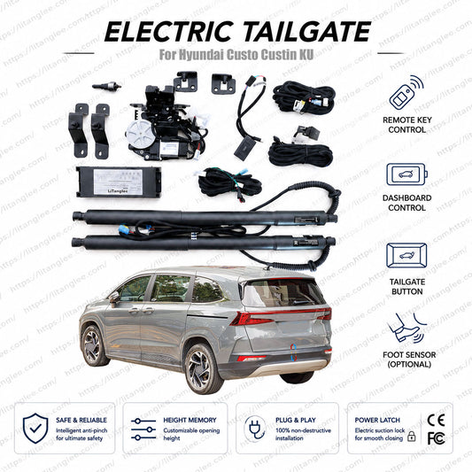 For Hyundai Custo / Hyundai Custin KU 2021-2026 Smart Power Tailgate Lift Kit by LiTanglee® | Smart Electric Trunk Opener | Fits 7-Seater Premium MPV | Dual Struts | CE Certified