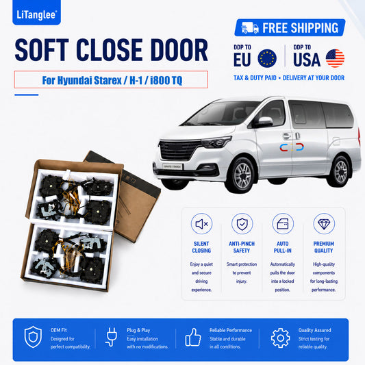 For Hyundai Starex / H-1 / i800 Premium 2-Door Electric Soft Close Upgrade Kit