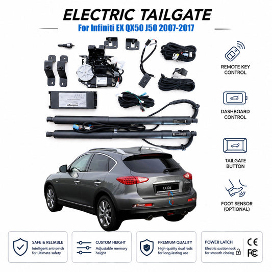 For Infiniti EX QX50 J50 2007-2017 Automatic Power Tailgate Lift Kit | Electric Trunk Opener | Ultra-Silent | OEM Fit & CE Certified