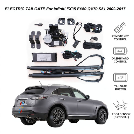 Electric Tailgate Lift for Infiniti FX35 FX50 QX70 (S51) 2009-2017 | Smart Power Trunk Kit