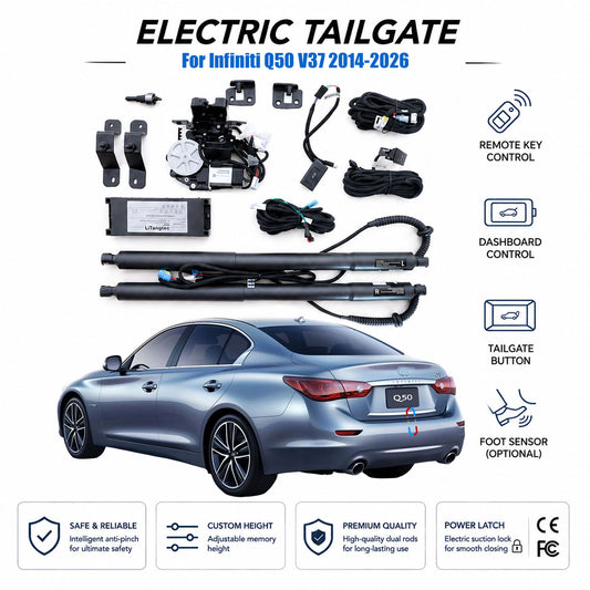 For Infiniti Q50 V37 2014-2026 Automatic Power Tailgate Lift Kit | Electric Trunk Opener | Ultra-Silent | OEM Fit & CE Certified