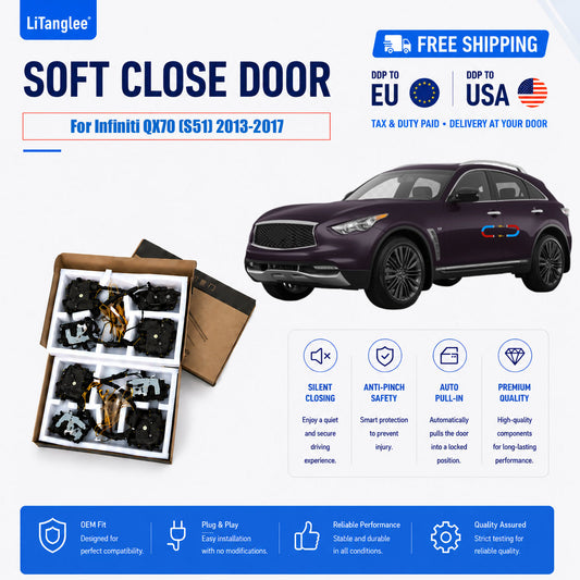For Infiniti QX70 (S51) 2013-2017 4-Door Electric Soft Close System | LiTanglee