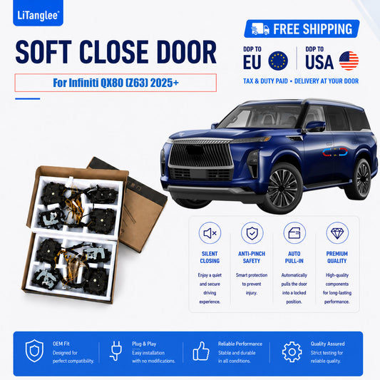 For Infiniti QX80 (Z63) 2025+ 4-Door Electric Soft Close System | LiTanglee