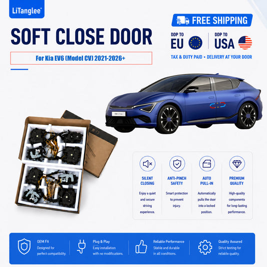 For Kia EV6 (Model CV) 2021-2026+ Electric Soft Close Door Upgrade Kit | LiTanglee