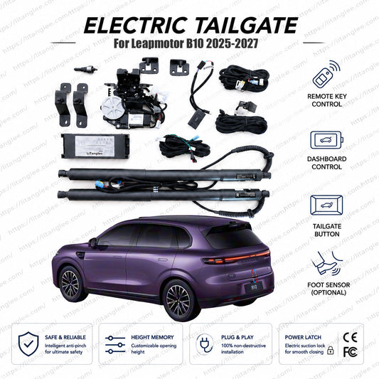For Leapmotor B10 2025-2027 Smart Power Tailgate Lift Kit by LiTanglee® | Electric Trunk Opener with Soft Close | Full Digital Bus Integration | Precision-Fit Actuators | Non-Destructive Installation