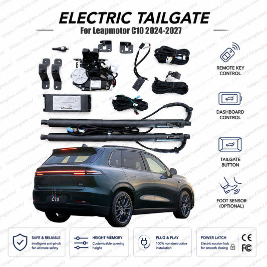 For Leapmotor C10 2024-2027 Smart Power Tailgate Lift Kit by LiTanglee® | Electric Trunk Opener with Soft Close | Full Digital Bus Integration | Precision-Fit Actuators | Non-Destructive Installation