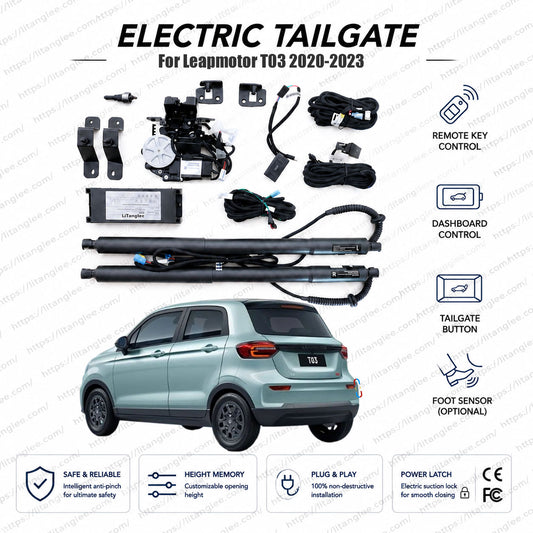 For Leapmotor T03 2020-2023 Smart Power Tailgate Lift Kit by LiTanglee® | Electric Trunk Opener with Soft Close | Full Digital Bus Integration | Precision-Fit Actuators | Easy Retrofit Upgrade