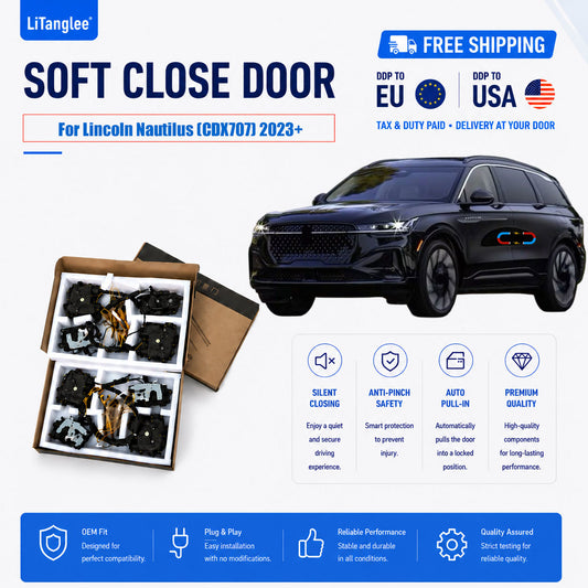 For Lincoln Nautilus (CDX707) Premium Front Door Electric Soft Close Upgrade Kit