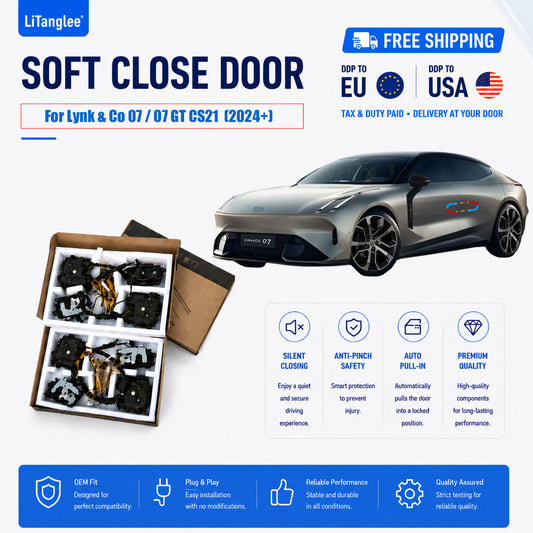 Para Lynk & Co 07 GT CS21 Kit de puerta de cierre suave 2024+ | Puertas de succión al vacío automáticas LiTanglee