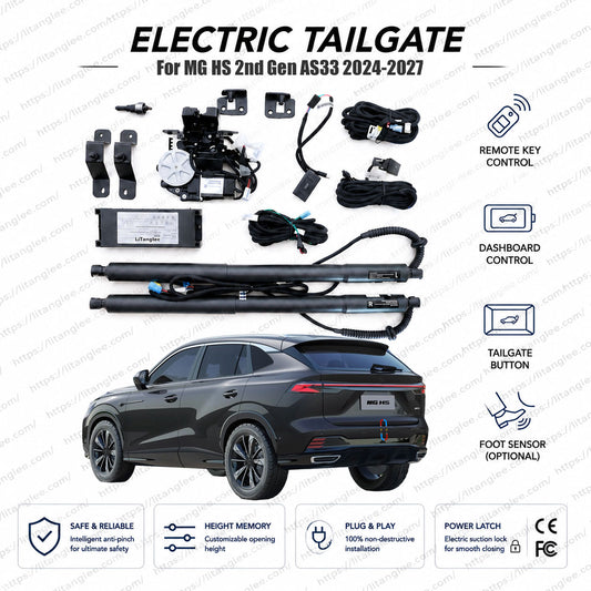 For MG HS 2nd Gen AS33 2024-2026 Automatic Power Tailgate Lift Kit | New MG HS SUV | Smart Trunk Opener | Ultra-Silent | OEM Fit & CE Certified