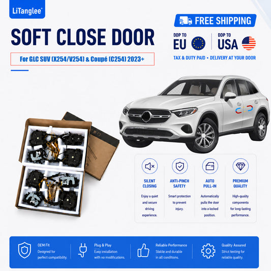 For Mercedes-Benz GLC SUV (X254/V254 LWB) & GLC Coupé (C254) 2023+ 4-Door Electric Soft Close Kit | LiTanglee